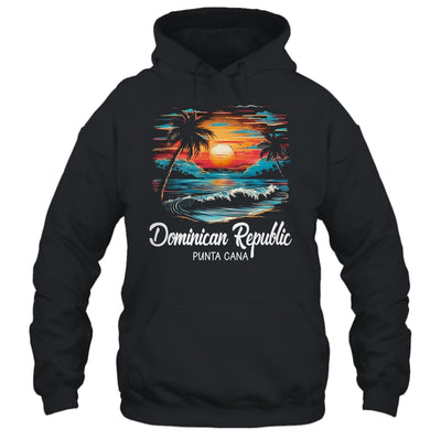 Family Vacation Retro Sunset Punta Cana Dominican Republic Shirt & Tank Top | teecentury