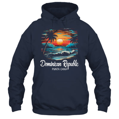Family Vacation Retro Sunset Punta Cana Dominican Republic Shirt & Tank Top | teecentury