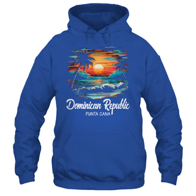 Family Vacation Retro Sunset Punta Cana Dominican Republic Shirt & Tank Top | teecentury
