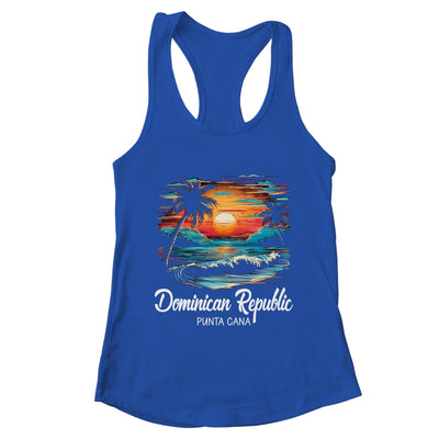 Family Vacation Retro Sunset Punta Cana Dominican Republic Shirt & Tank Top | teecentury