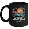 Family Vacation Retro Sunset South Carolina Myrtle Beach Mug | teecentury