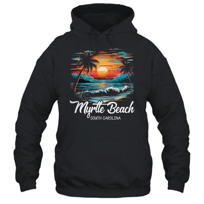 Family Vacation Retro Sunset South Carolina Myrtle Beach Shirt & Tank Top | teecentury