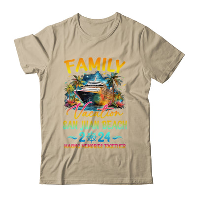 Family Vacation San Juan Beach 2024 Matching Group Summer Shirt & Tank Top | teecentury