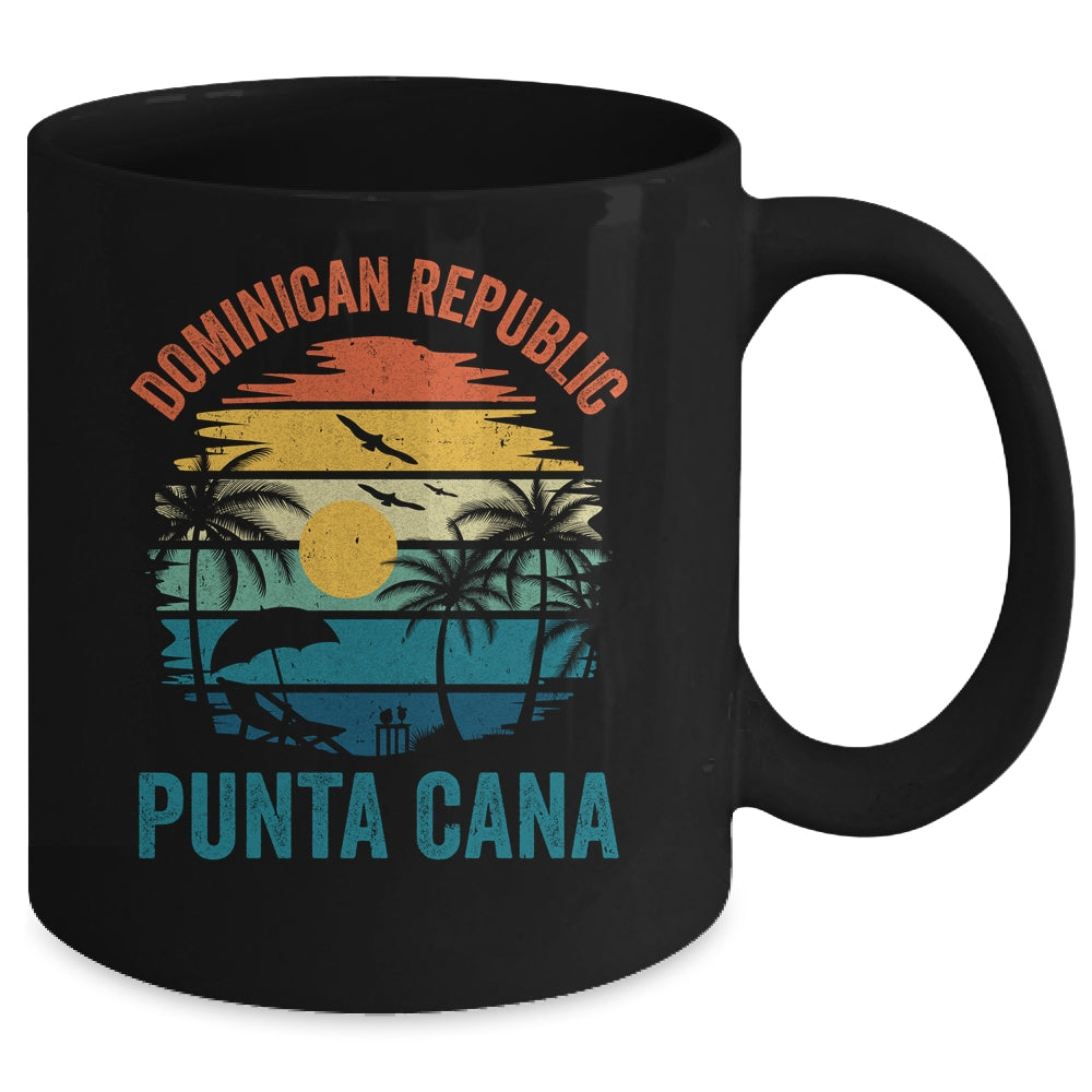 Family Vacation Vintage Dominican Republic Punta Cana Beach Mug | teecentury