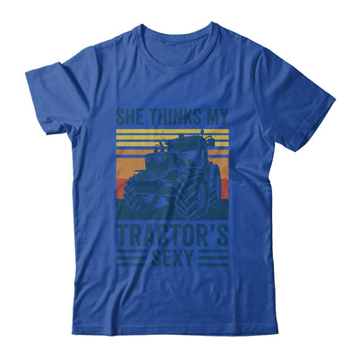 Farm Farming She Thinks My Tractors Sexy Men Funny Farmer Shirt & Hoodie | teecentury