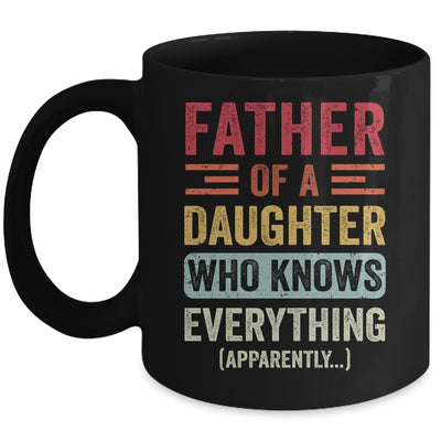 Father Daughter Knows Everything Dad Fathers Day Vintage Mug | teecentury