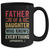 Father Daughter Knows Everything Dad Fathers Day Vintage Mug | teecentury
