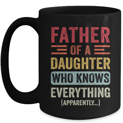 Father Daughter Knows Everything Dad Fathers Day Vintage Mug | teecentury