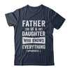 Father Daughter Knows Everything Funny Dad Fathers Day Shirt & Hoodie | teecentury