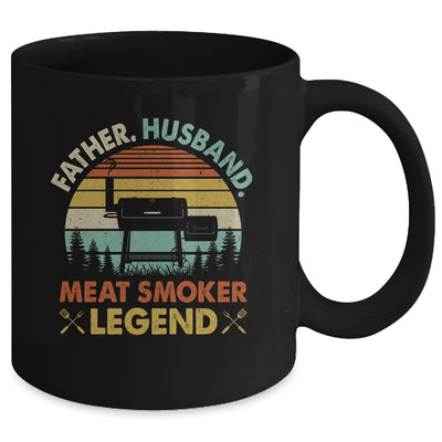 Father Husband Meat Smoker Legend Grilling Dad BBQ Smoking Mug | teecentury