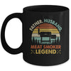 Father Husband Meat Smoker Legend Grilling Dad BBQ Smoking Mug | teecentury