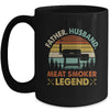 Father Husband Meat Smoker Legend Grilling Dad BBQ Smoking Mug | teecentury