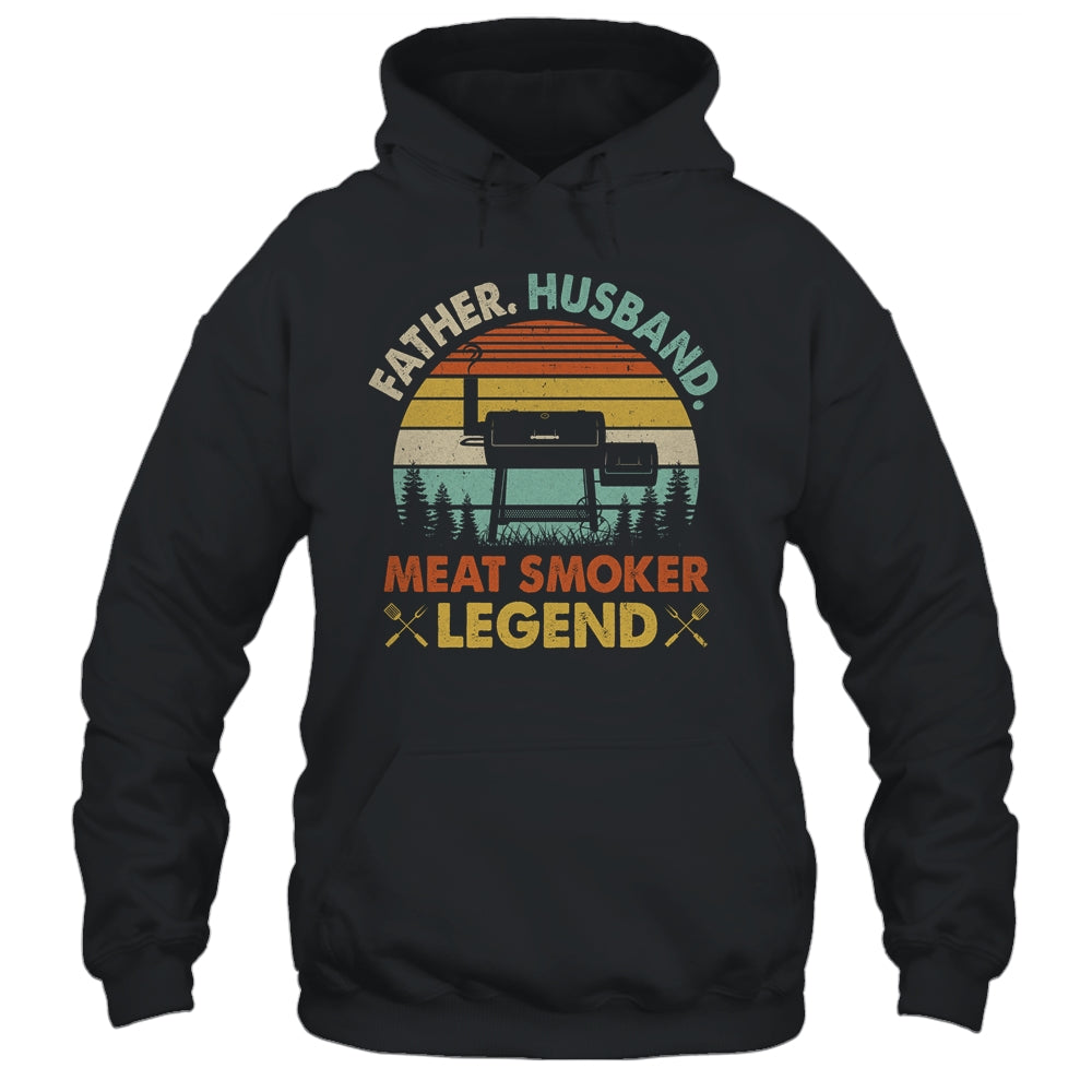 Father Husband Meat Smoker Legend Grilling Dad BBQ Smoking Shirt & Hoodie | teecentury