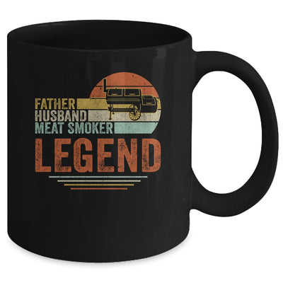 Father Husband Meat Smoker Legend Grilling Dad Meat Smoking Mug | teecentury