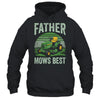Father Mows Best Funny Dad Riding Mower Retro Mowing Lawn Shirt & Hoodie | teecentury