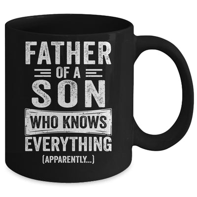 Father Son Knows Everything Funny Dad Fathers Day Mug | teecentury