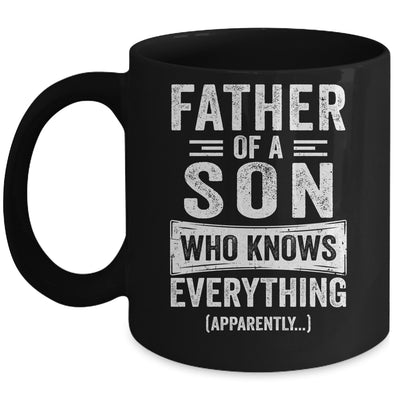 Father Son Knows Everything Funny Dad Fathers Day Mug | teecentury