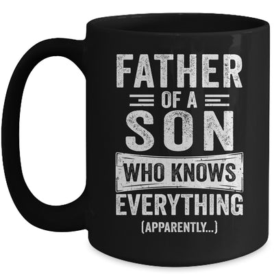 Father Son Knows Everything Funny Dad Fathers Day Mug | teecentury