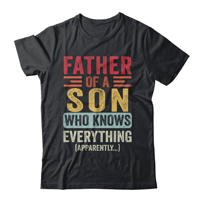 Father Son Knows Everything Funny Dad Fathers Day Vintage Shirt & Hoodie | teecentury