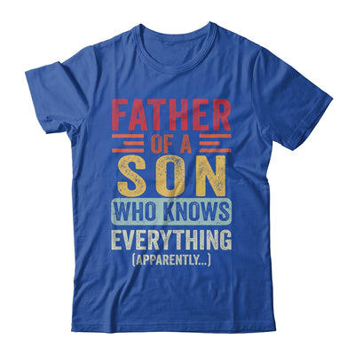 Father Son Knows Everything Funny Dad Fathers Day Vintage Shirt & Hoodie | teecentury