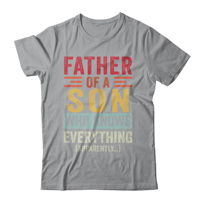 Father Son Knows Everything Funny Dad Fathers Day Vintage Shirt & Hoodie | teecentury