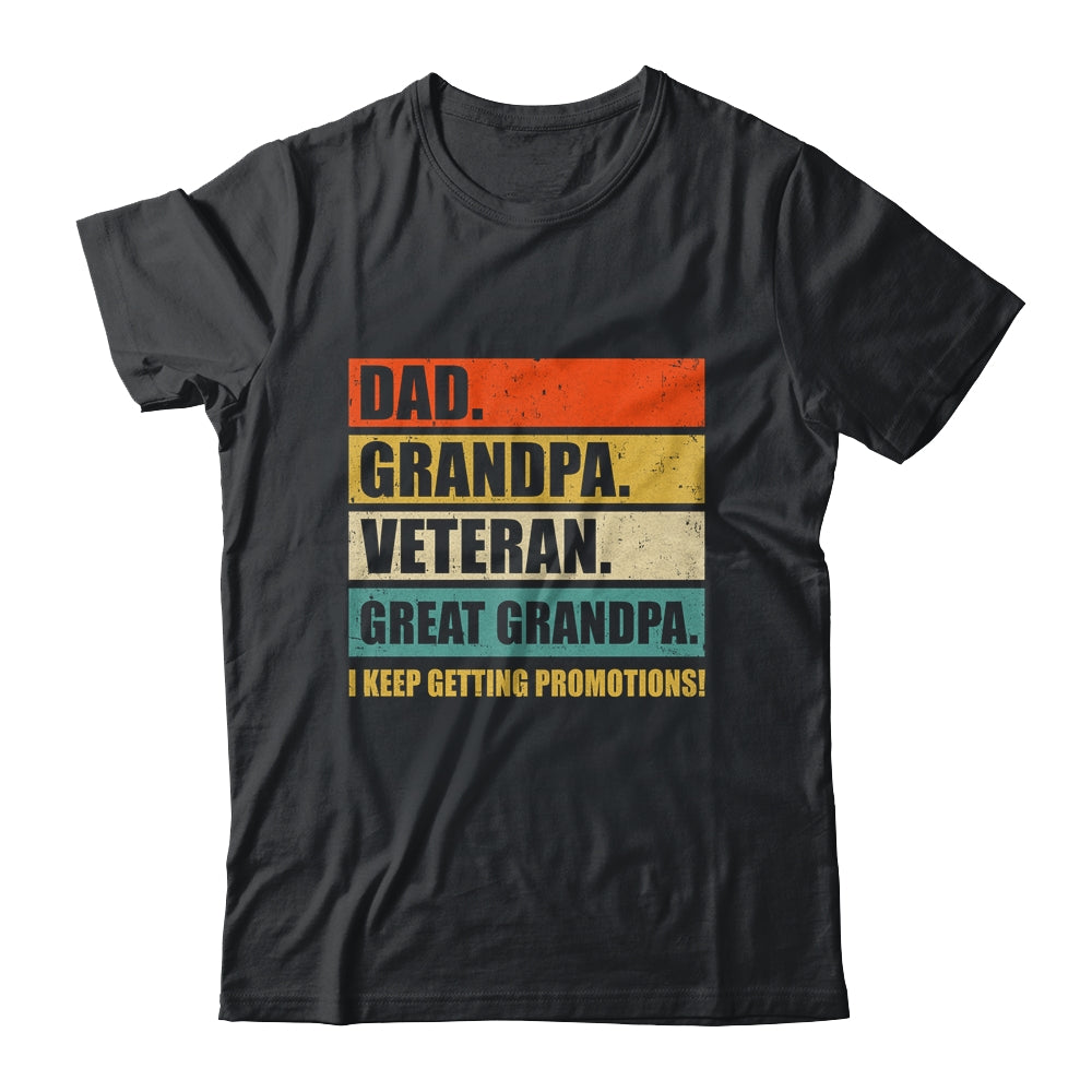 Fathers Day Dad Grandpa Veteran Great Grandpa From Grandkids Shirt & Hoodie | teecentury
