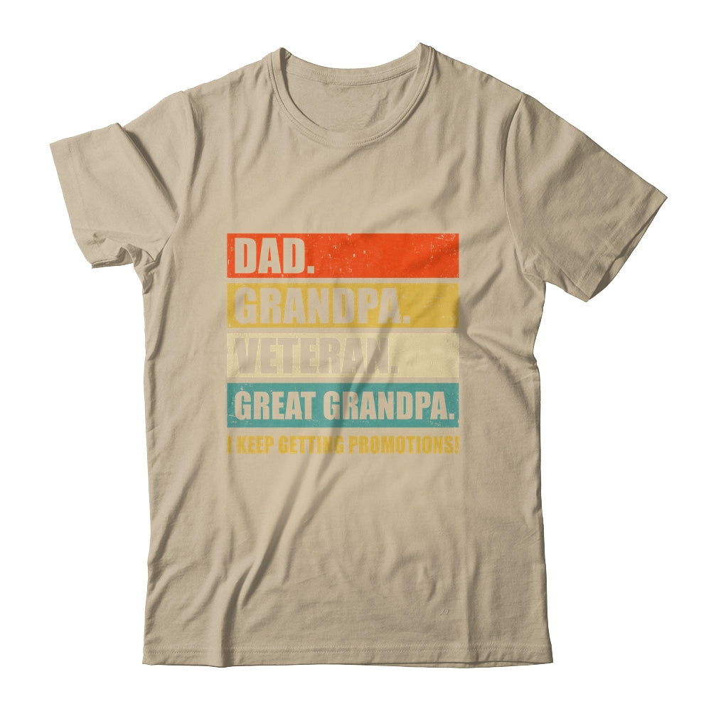 Fathers Day Dad Grandpa Veteran Great Grandpa From Grandkids Shirt & Hoodie | teecentury