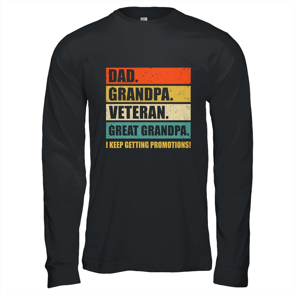 Fathers Day Dad Grandpa Veteran Great Grandpa From Grandkids Shirt & Hoodie | teecentury