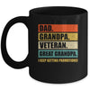Fathers Day Dad Grandpa Veteran Great Grandpa From Grandkids Mug | teecentury
