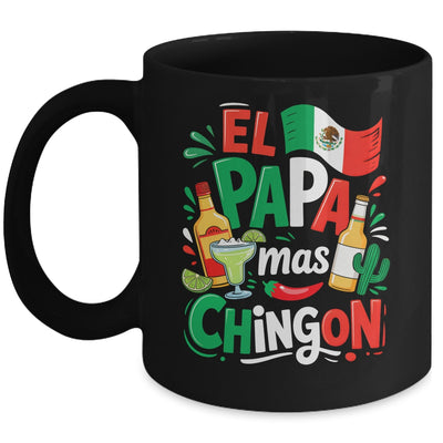 Fathers Day El Papa Mas Chingon Funny Mexican Dad Spanish Mug | teecentury