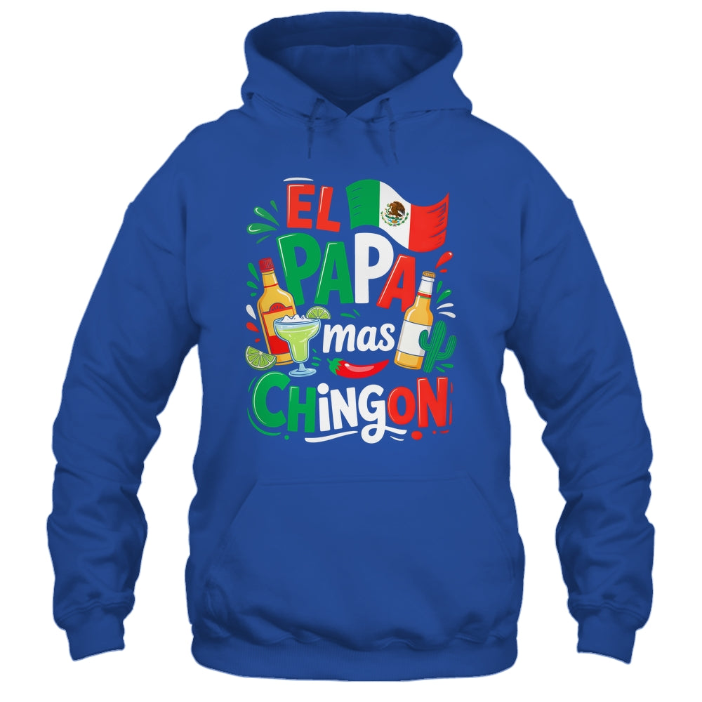 Fathers Day El Papa Mas Chingon Funny Mexican Dad Spanish Shirt & Hoodie | teecentury