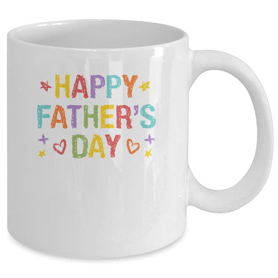 Fathers Day For Kids Boys Girls Happy Fathers Day Mug | teecentury