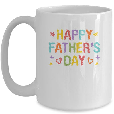 Fathers Day For Kids Boys Girls Happy Fathers Day Mug | teecentury