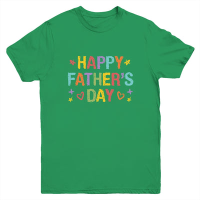 Fathers Day For Kids Boys Girls Happy Fathers Day Youth Shirt | teecentury