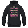 February 1954 70 Years Of Being Awesome Retro 70th Birthday Shirt & Tank Top | teecentury