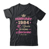 February 1984 40 Years Of Being Awesome Retro 40th Birthday Shirt & Tank Top | teecentury