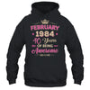 February 1984 40 Years Of Being Awesome Retro 40th Birthday Shirt & Tank Top | teecentury