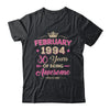 February 1994 30 Years Of Being Awesome Retro 30th Birthday Shirt & Tank Top | teecentury