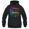 February Birthday For Women Girls Butterfly Tie Dye Theme Shirt & Tank Top | teecentury