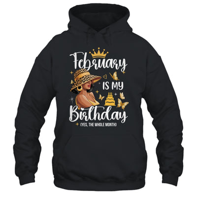 February Is My Birthday African American Woman Birthday Queen Shirt & Tank Top | teecentury
