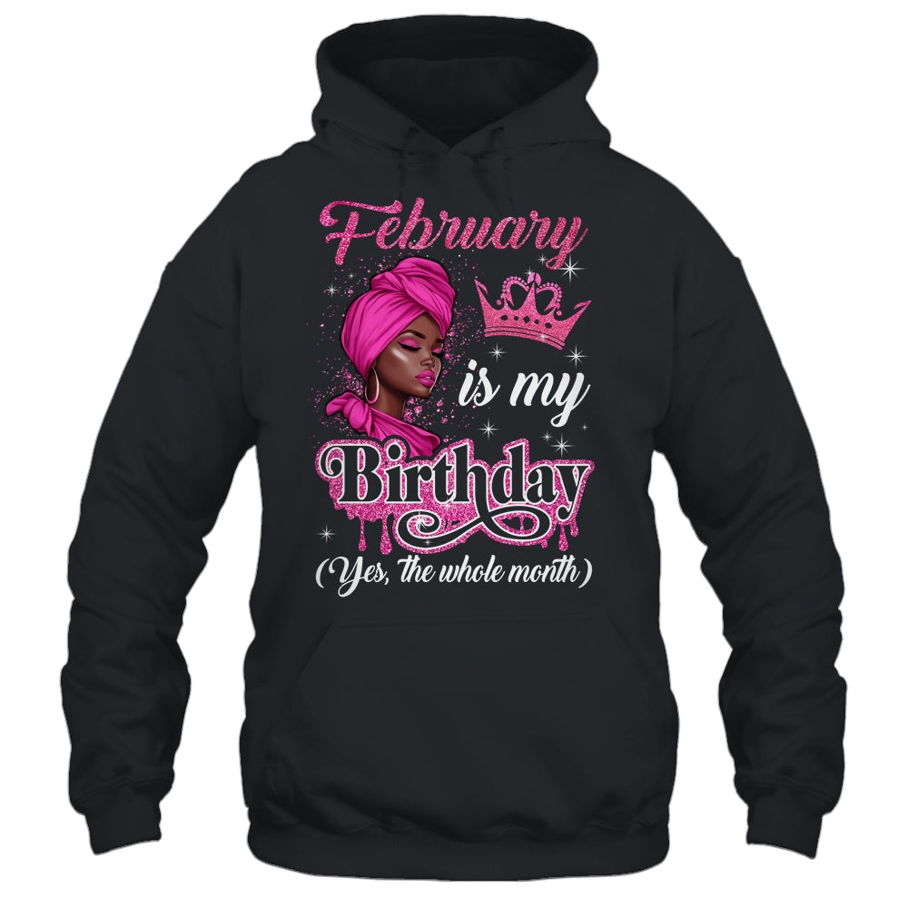 February Is My Birthday African Black Women Birthday Queen Shirt & Tank Top | teecentury