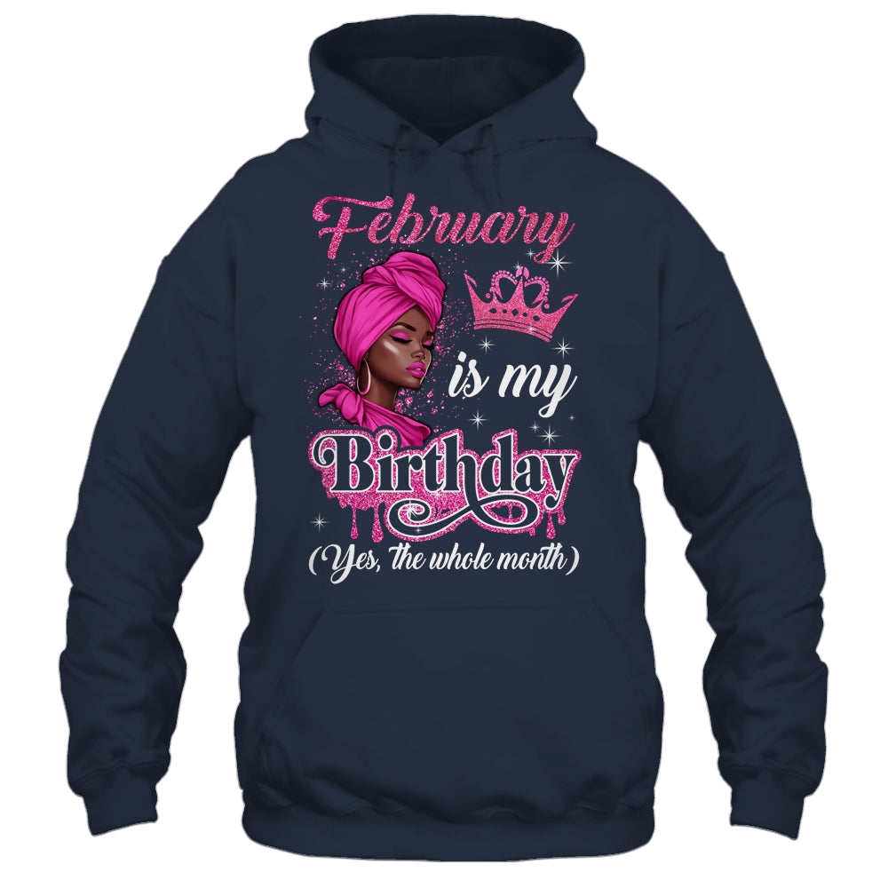 February Is My Birthday African Black Women Birthday Queen Shirt & Tank Top | teecentury