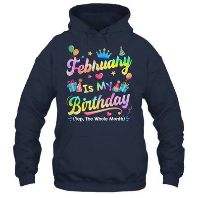 February Is My Birthday Yes The Whole Month Bday Tie Dye Shirt & Tank Top | teecentury