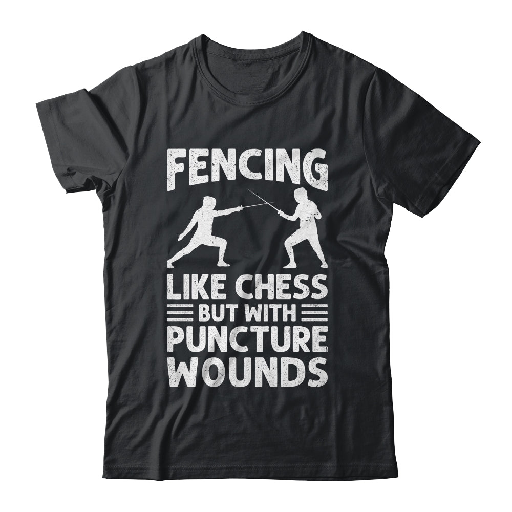 Fencing Like Chess Design For Men Women Fencer Fencing Sport Shirt & Hoodie | teecentury