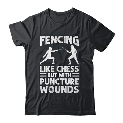 Fencing Like Chess Design For Men Women Fencer Fencing Sport Shirt & Hoodie | teecentury