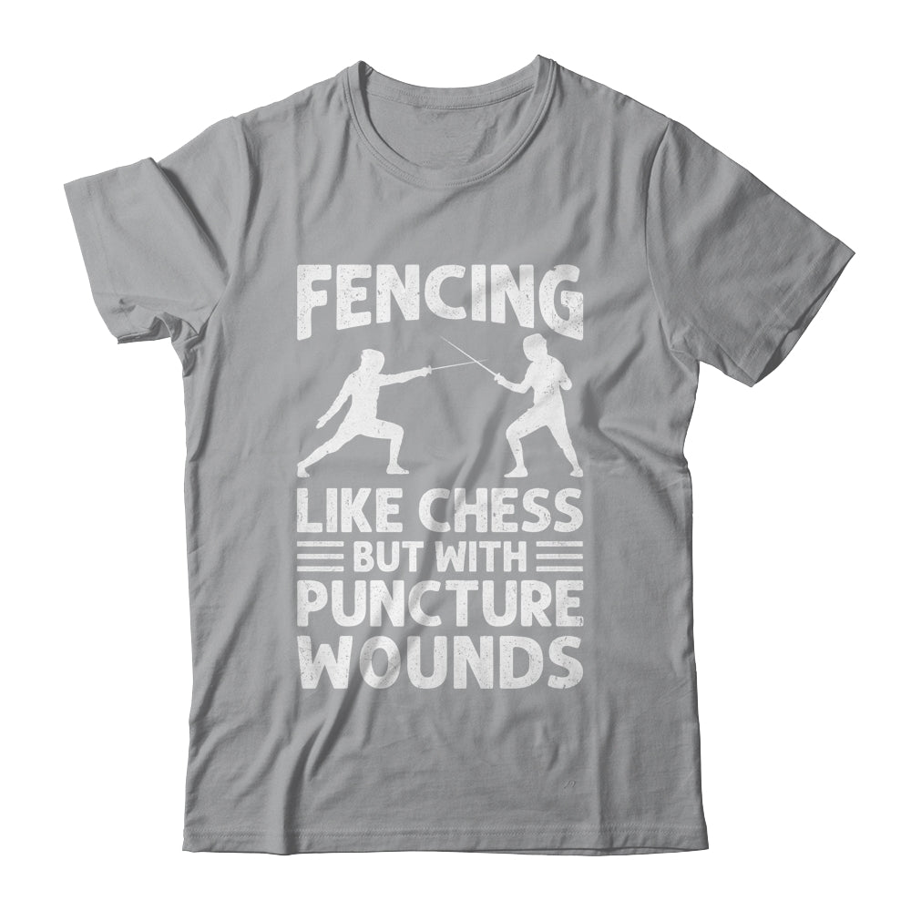 Fencing Like Chess Design For Men Women Fencer Fencing Sport Shirt & Hoodie | teecentury