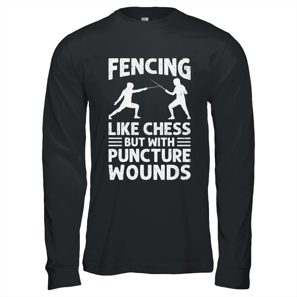 Fencing Like Chess Design For Men Women Fencer Fencing Sport Shirt & Hoodie | teecentury