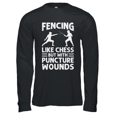 Fencing Like Chess Design For Men Women Fencer Fencing Sport Shirt & Hoodie | teecentury