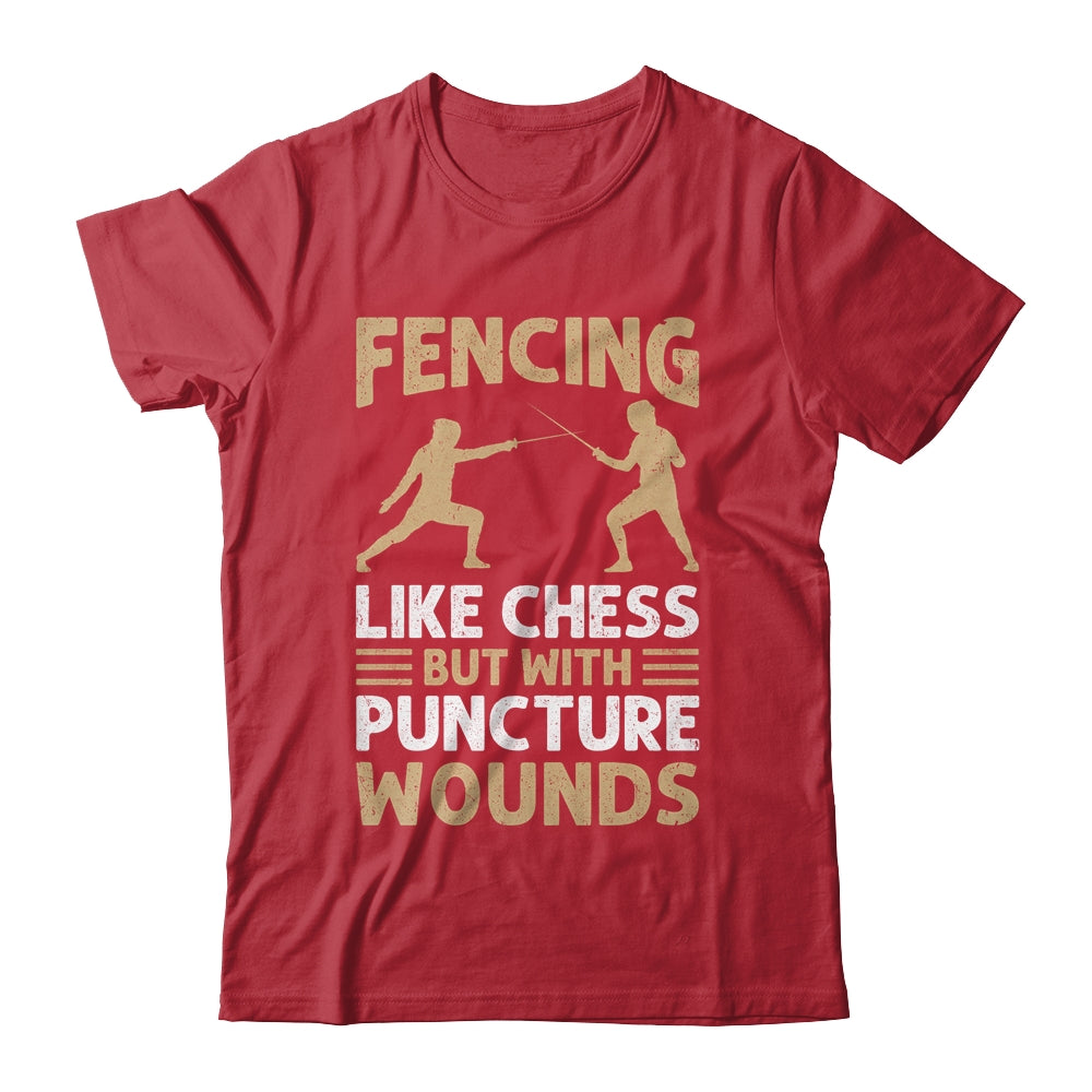 Fencing Like Chess Design For Men Women Fencing Fencer Sport Shirt & Hoodie | teecentury