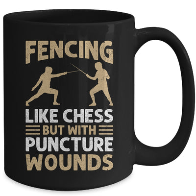 Fencing Like Chess Design For Men Women Fencing Fencer Sport Mug | teecentury